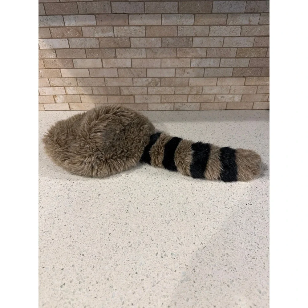 Disneyland Raccoon Cap with Tail‎ Vintage Polyester
